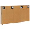 Bathroom Cabinet Set 3 pcs 116 x 16 x 62.5 cm Engineered Wood