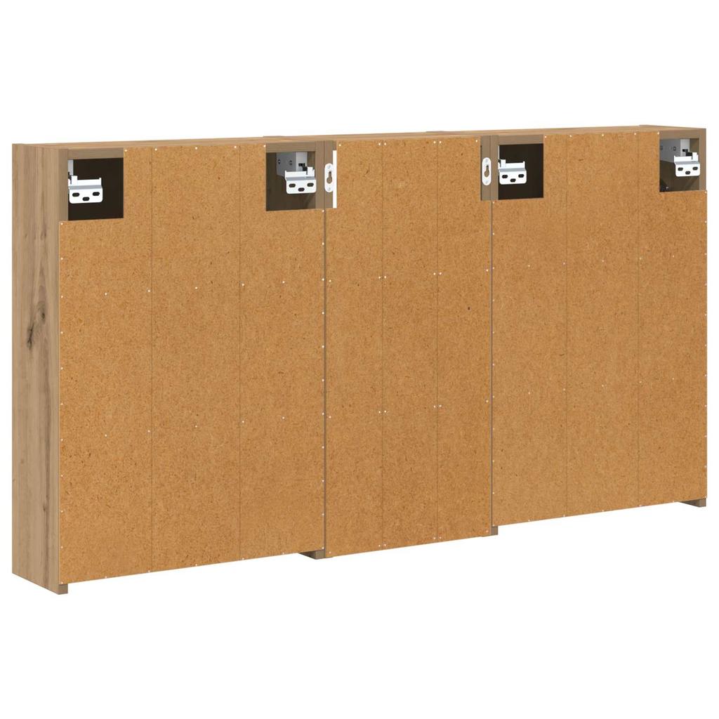 Bathroom Cabinet Set 3 pcs 116 x 16 x 62.5 cm Engineered Wood