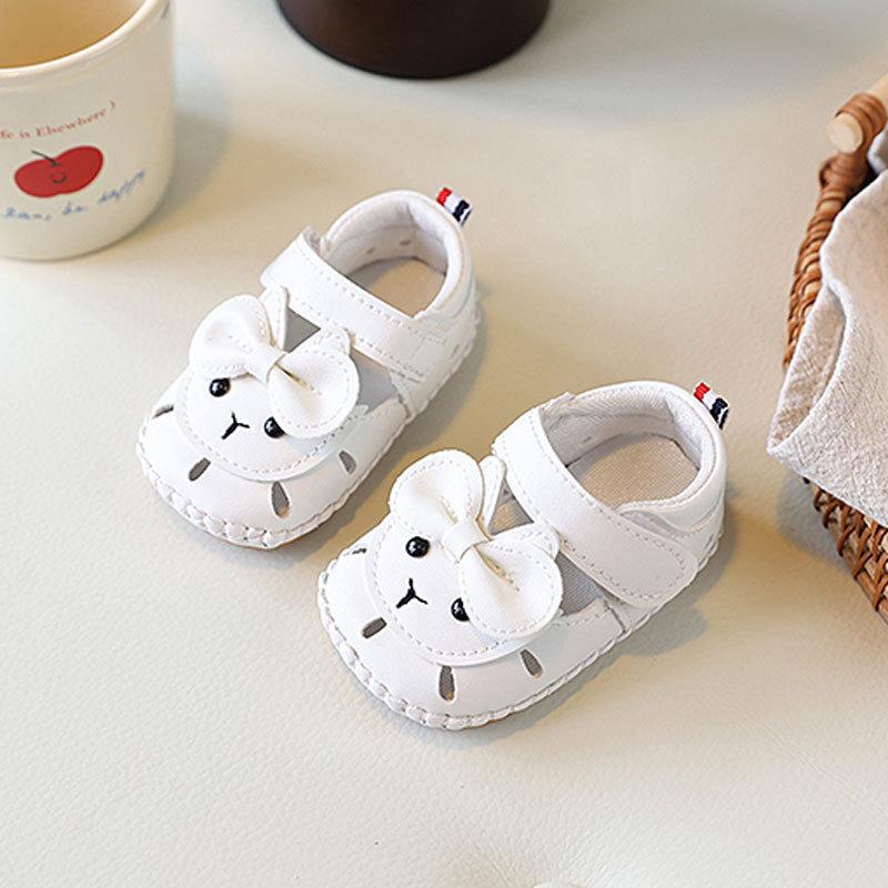 Baby Shoes Summer Soft Sole Toddler Sandals With Velcro For Walking 13 бежевый