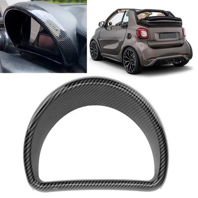 ABS Carbon Fiber Schwarz Dashboard Abdeckung Borte Ersatz Für Mercedes-Benz Smart Fortwo/Forfour 453 2015-