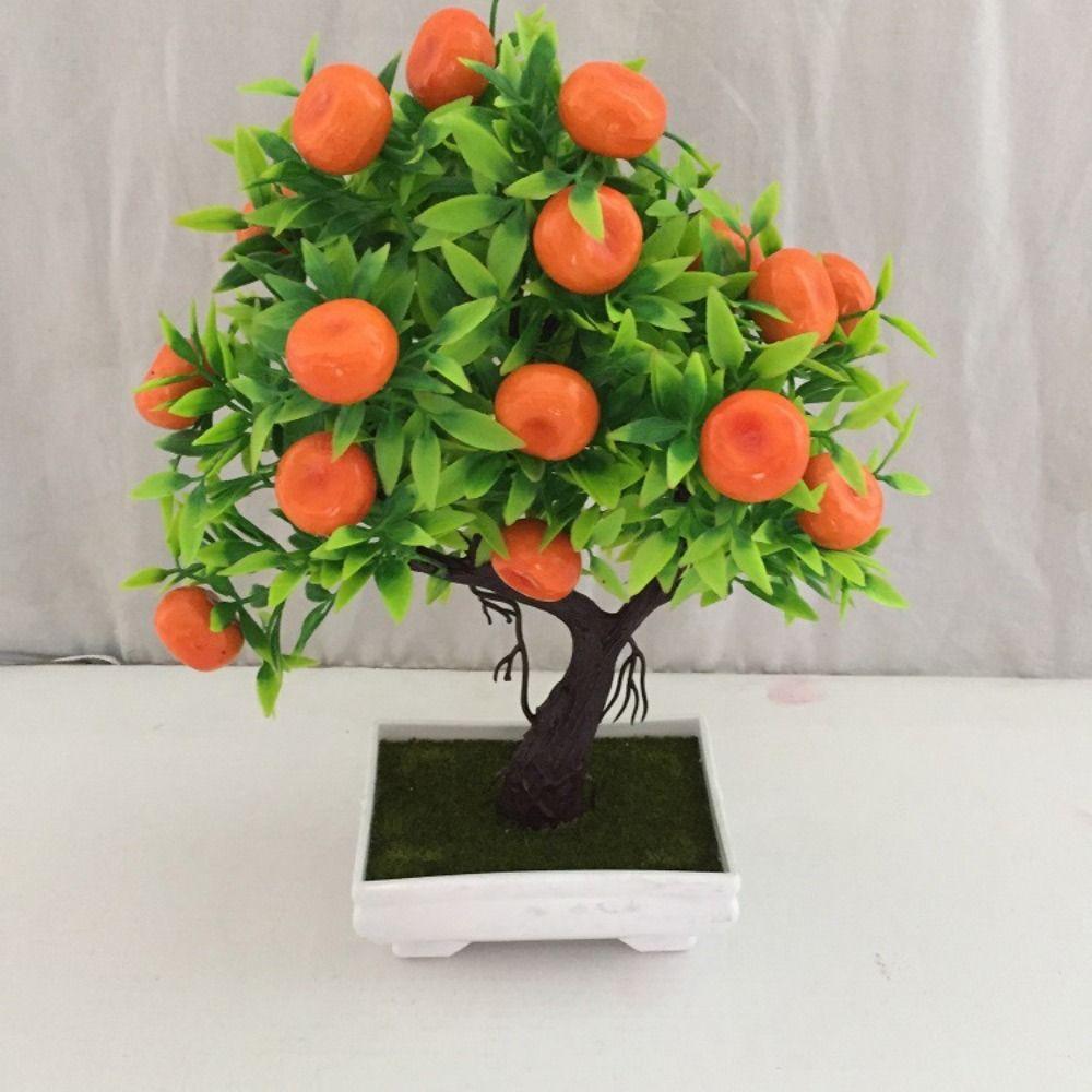 Pomegranate Chili Fruit Tree Potted Multicolor Simulation Plant Potted Home Decoration