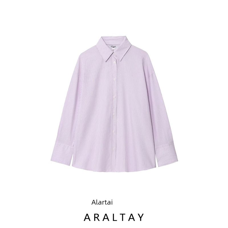 Araltay New Arrival Fashion Style Women's Clothing Fashion All-Match Back Bows Poplin Loose Shirt 8235058