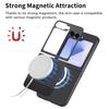 Magnetic Leather Phone For Magsafe Case For Samsung Galaxy Z Flip7 5G Wireless Charging Magsafing Protection Cover For Samsung Z Flip 7 6 5 4 Fundas