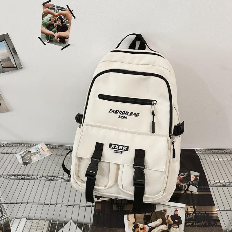 Schoolbag Male Junior High School Students High capacity Tooling Backpack Female College Students Joker Leisure Travel Computer Backpack Female.