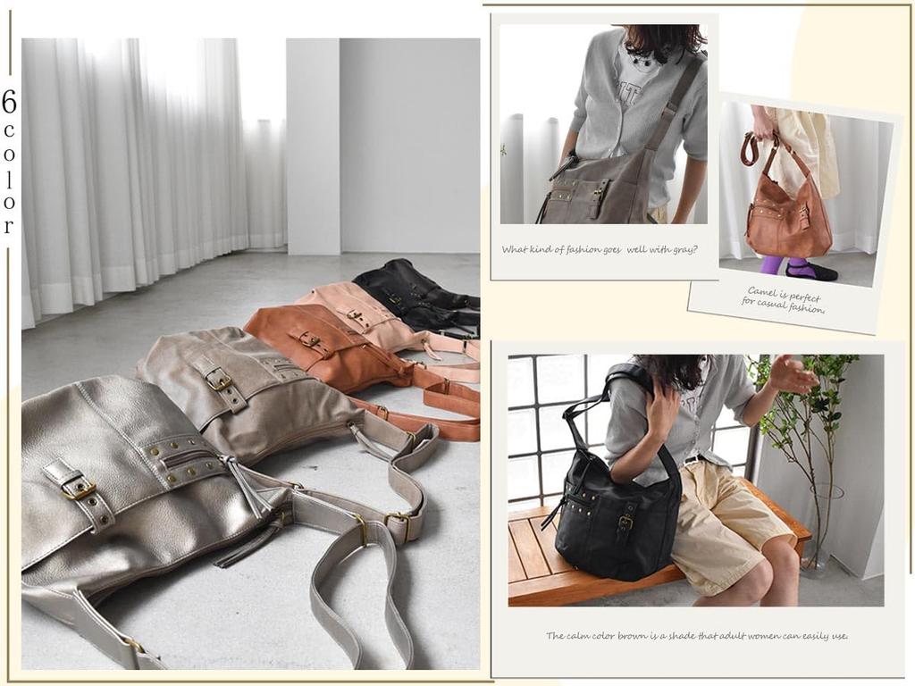 Antique-inspired Shoulder Bag for Women, Lightweight, Studded, and Crossbody. Stylish and Cute, Made of Synthetic Leather. Perfect for Commuting To