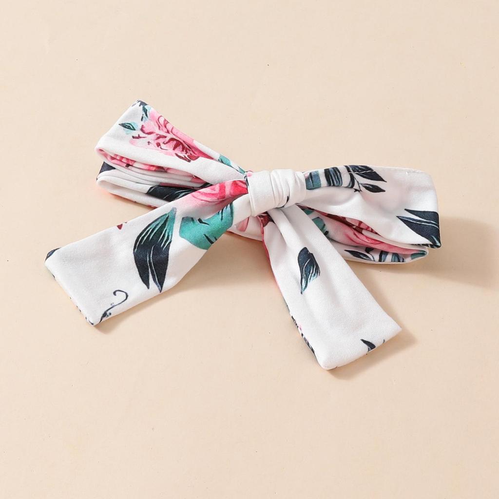 Baby Girl Autumn Romper Set: Long-Sleeved Letter Romper, Bow Flower Pants, Headband - Three-Piece Outfit 2024