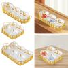 Dried Fruit Plate Divided Serving Dishes Portable Home Decoration Appetizer Candy Nuts Dish