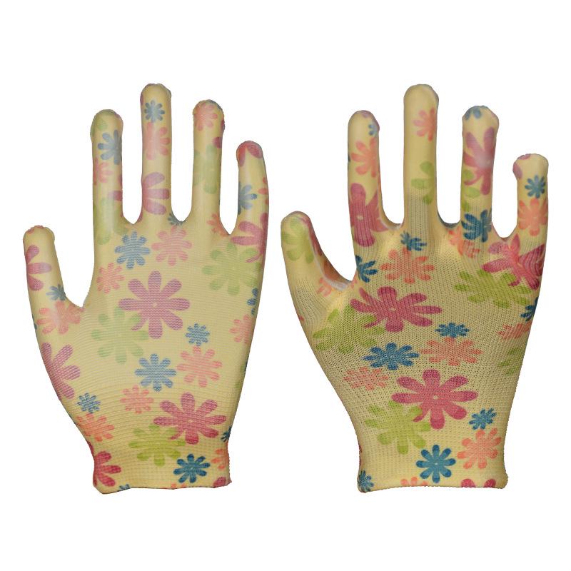 Women's Thin Anti-Cut Gloves with PU-Coated Soft Rubber Palms, Summer Protective Gear