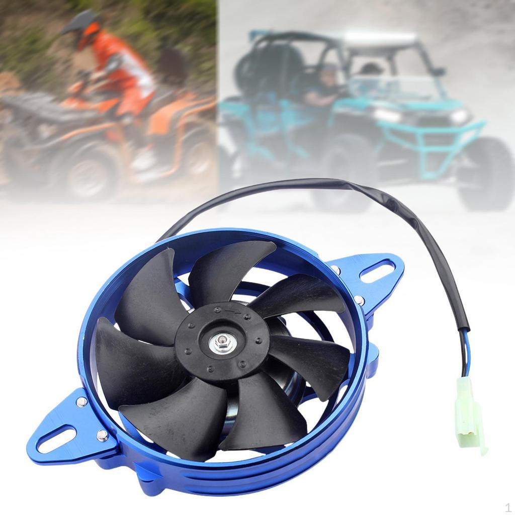 Electric Cooling Fan 4 inch Easy Installation Aluminum Alloy Radiator for 125cc - 250cc