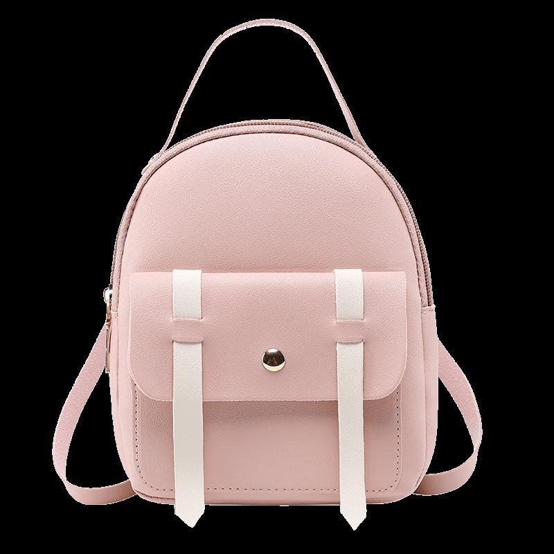 Contrasting color small backpack can be made of logo summer new product bag cover type casual versatile small bag