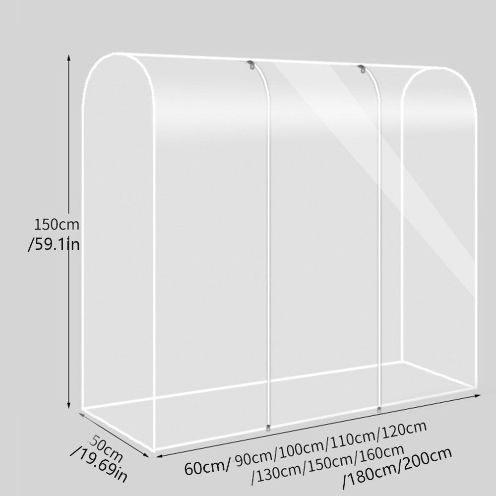 Waterproof Floor  Clothes Hanger Dust Cover Large Clothing Protector Organizer  Wardrobe
