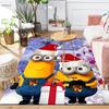 1Pc Christmas Minions Celebration Rug Office Carpet Indoor Outdoor Doormat Nonslip Soft And Comfortable Living Room Christmas Halloween Gift D91853