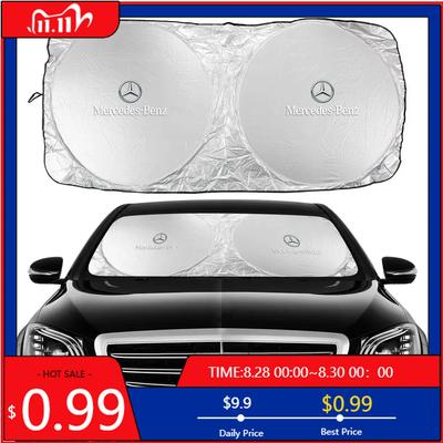 Pare-soleil pour pare-brise de voiture GLC GLB Visière Bouclier de protection UV pour Mercedes Benz AMG W177 W176 X166 X167 C257 C218 X253 C118 C117