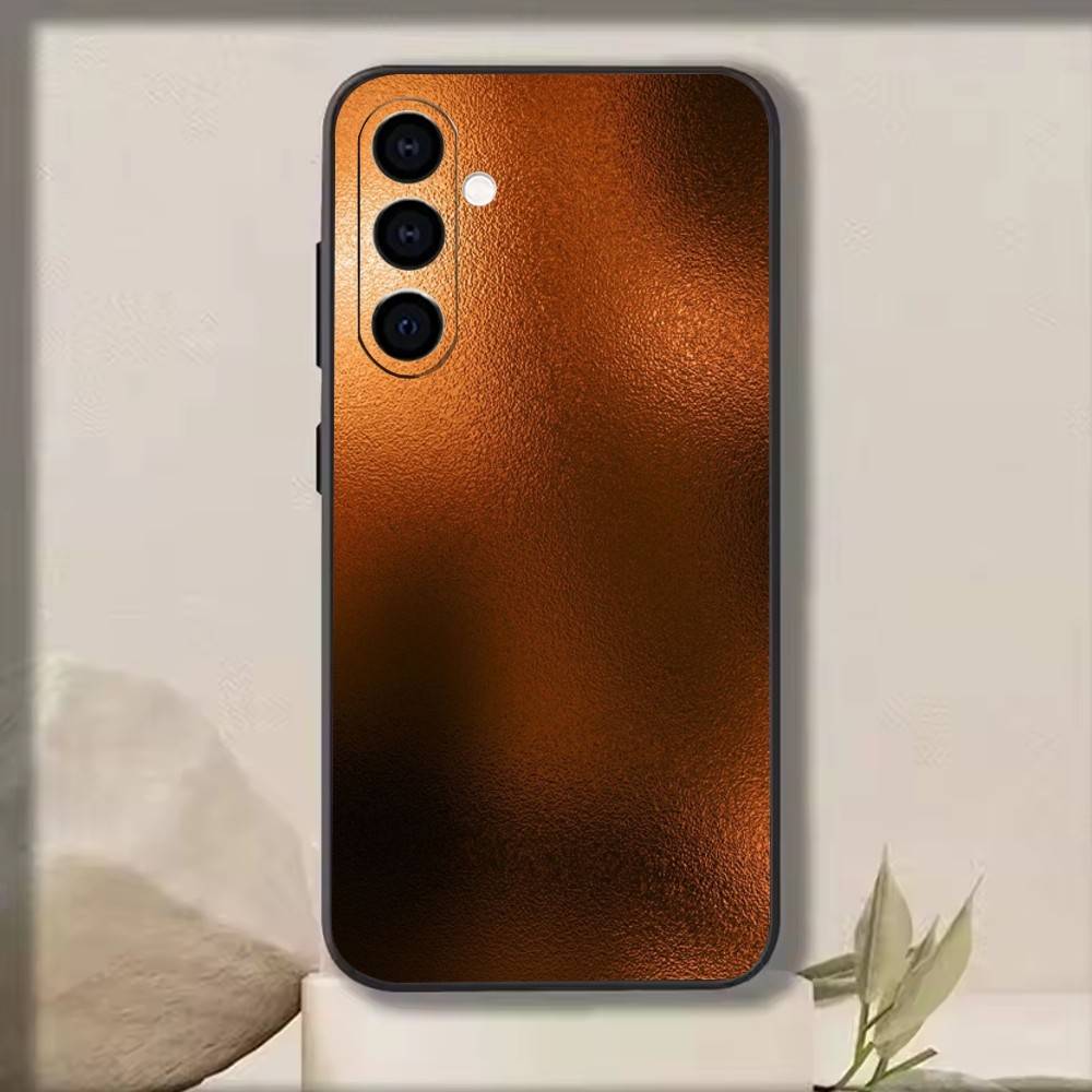 Retro Amber Texture Laser   Phone Case Black Silicone Soft For Samsung Galaxy A73,A72,A71,A70,A53,A52,A51