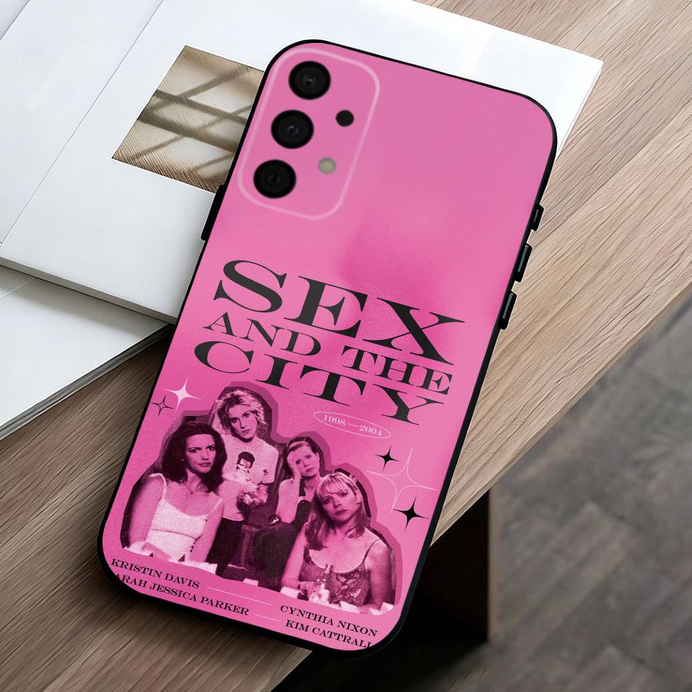 S-Sex and the City  phone Case For Samsung Galaxy A73,A72,A71,A70,A53,A52,A51,Others Soft Black Shell