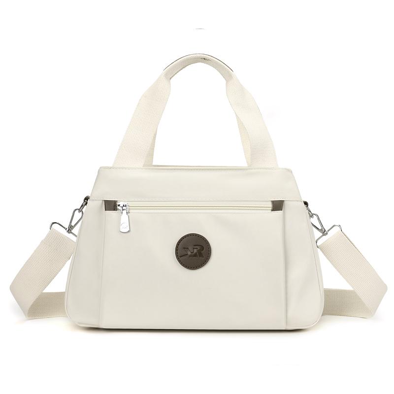 

Oxford Zipper Solid Shoulder Bag Large Capacity Popular 2026 High Quality Bags for Women Soft Versatile Wrinkle Women s Handbags бежевый