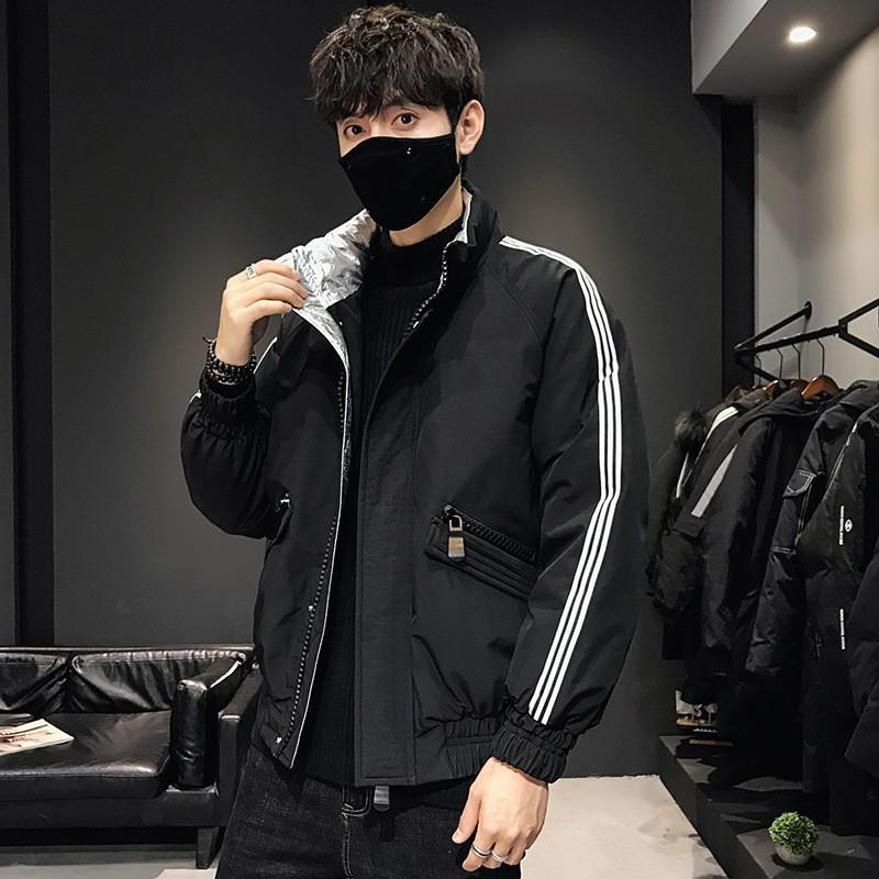 Mens Lightweight Winter Down Jacket Short Style Warm Puffer Coat Youth Casual Wear