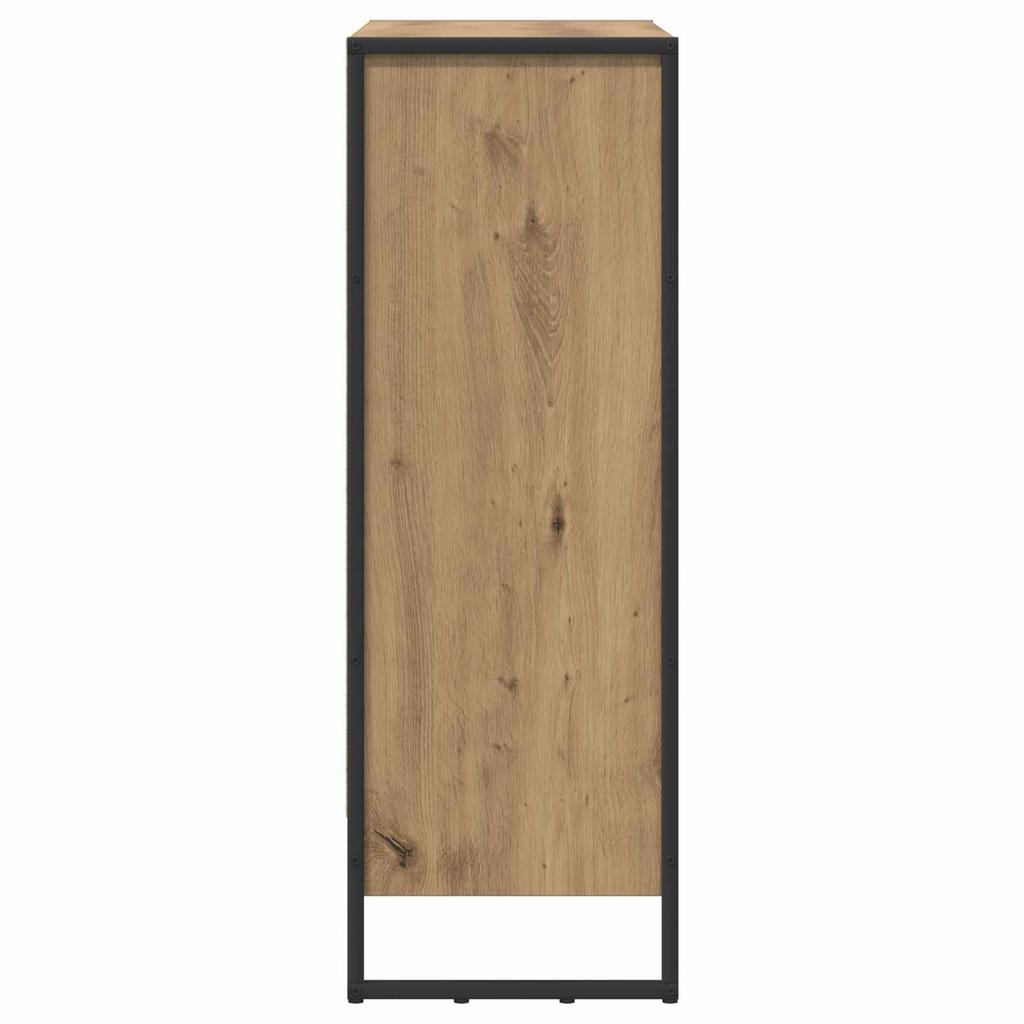 Bookshelf Rustic Oak Design 80 x 30 x 86.5 cm Engineered Wood