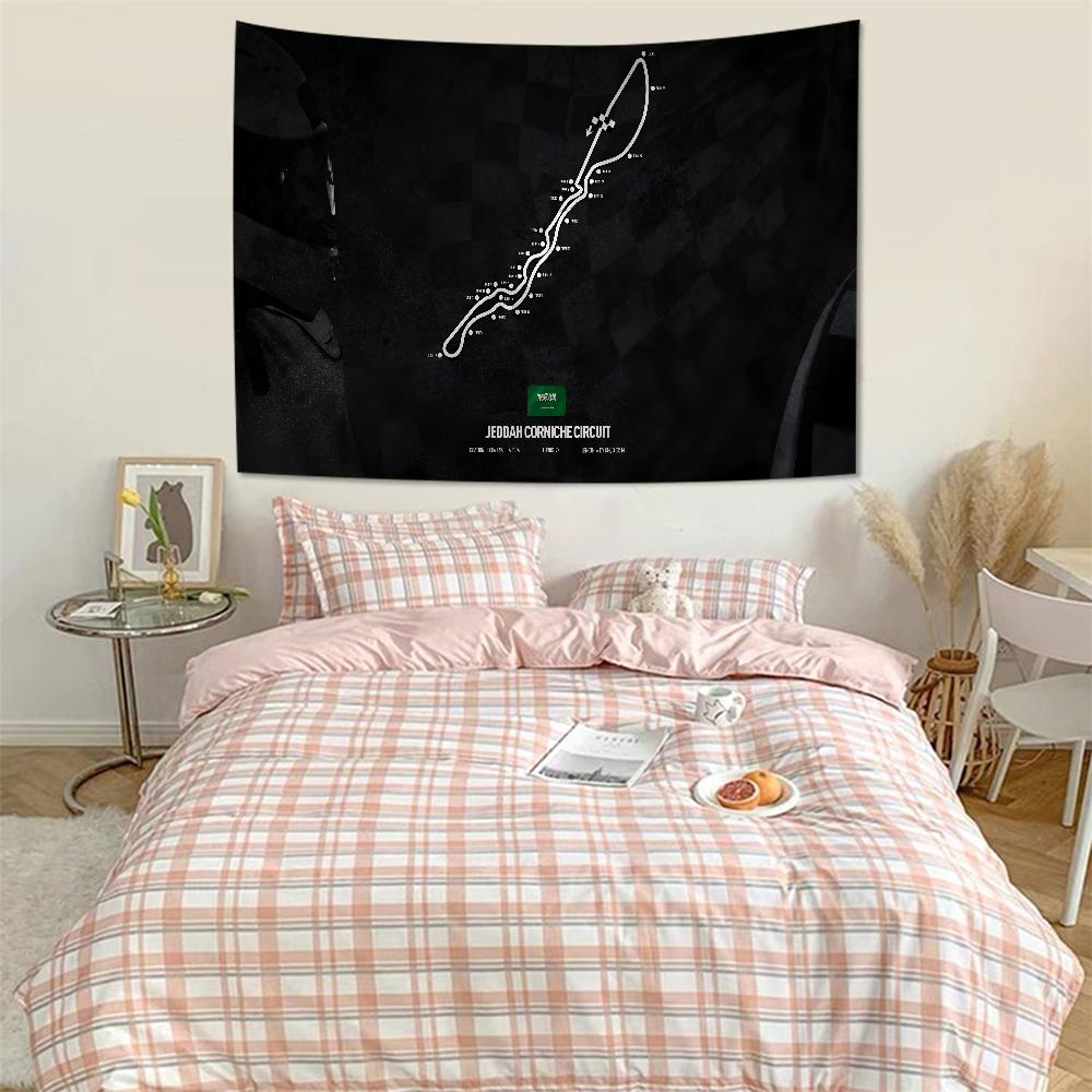 F1 Track Hanging Bohemian Tapestry Hanging Tarot Hippie Wall Rugs Dorm Home Decor