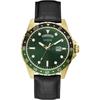 Comet Gold Stainless Steel Green Leather Men's Quartz Watch GW0221G1
