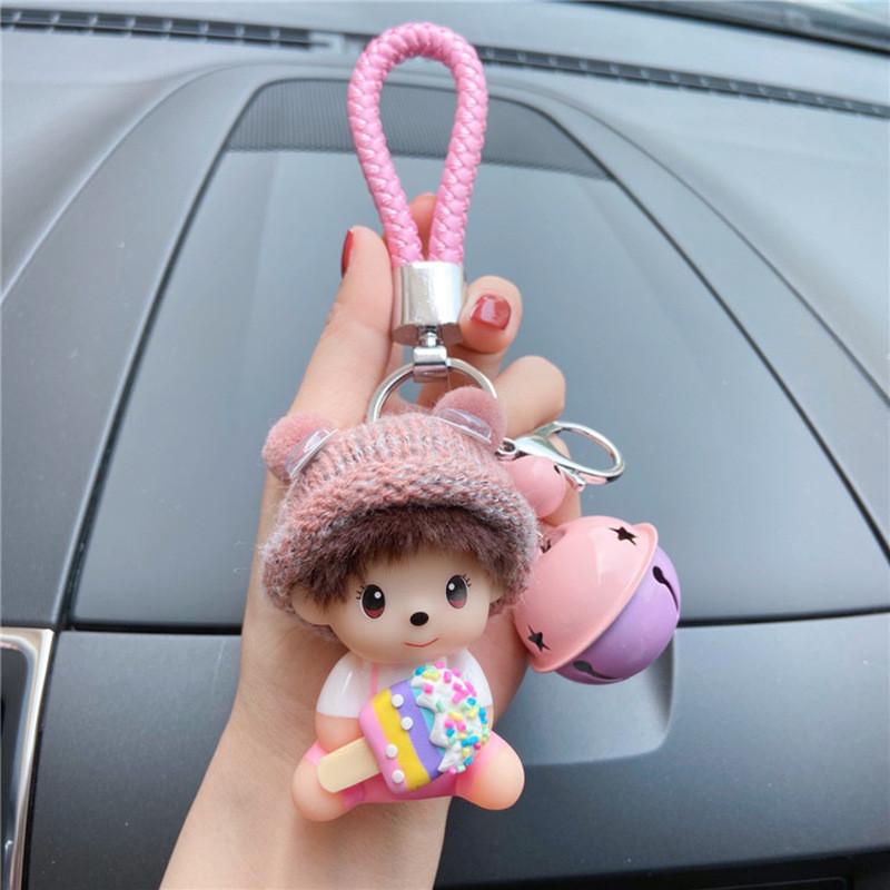 

Eternal Flower Bag Car Pendant Keychain Plush Toy Doll Accessories Style B