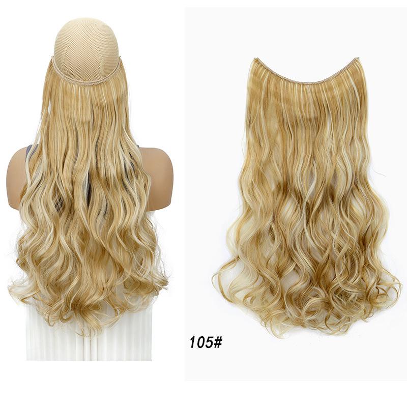 One-Piece Curly Clip-In Hair Extensions: High-Temperature Fiber for Enhanced Women's Volume