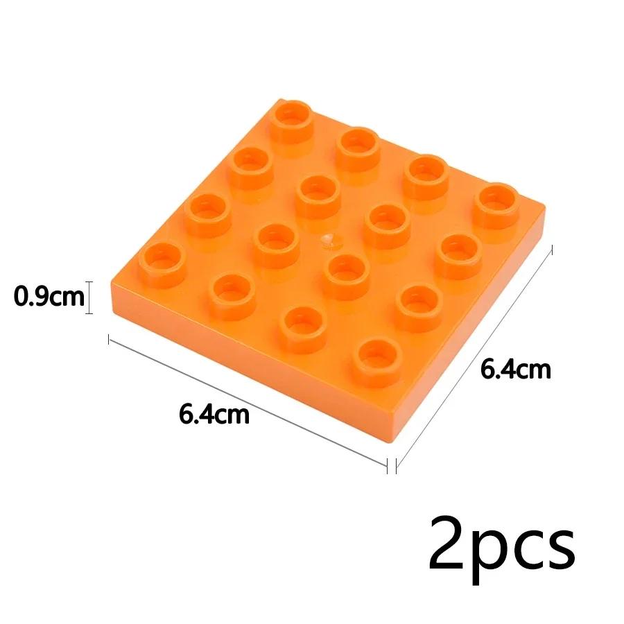 Double Sided Plate Creative Large Particle Double Floors Building Block BasePlate DIY Bricks Compatible Big Size Kid Toy Duploes