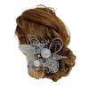Silver Dried Flower Headpiece with Breath and Tamakanzashi Mizuhiki for Japanese and Bridal Baby's Hairpin, String, Clothing, Coming-of-Age