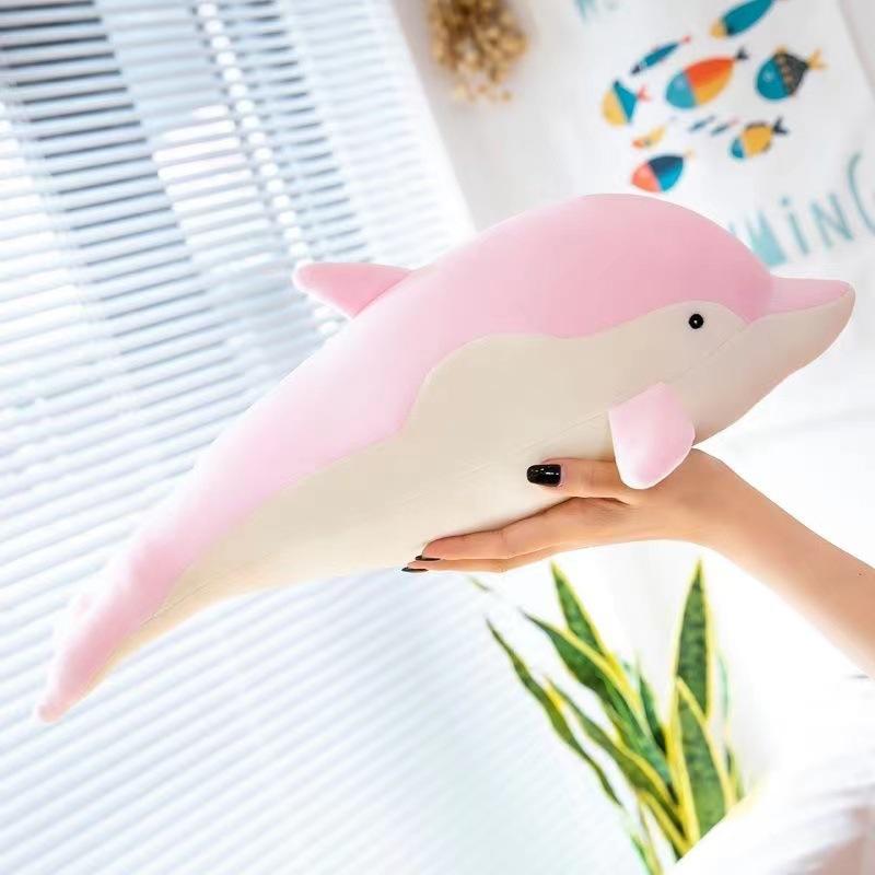 Internet celebrity software dolphin plush toy doll down cotton sea creature cute doll sleeping pillow