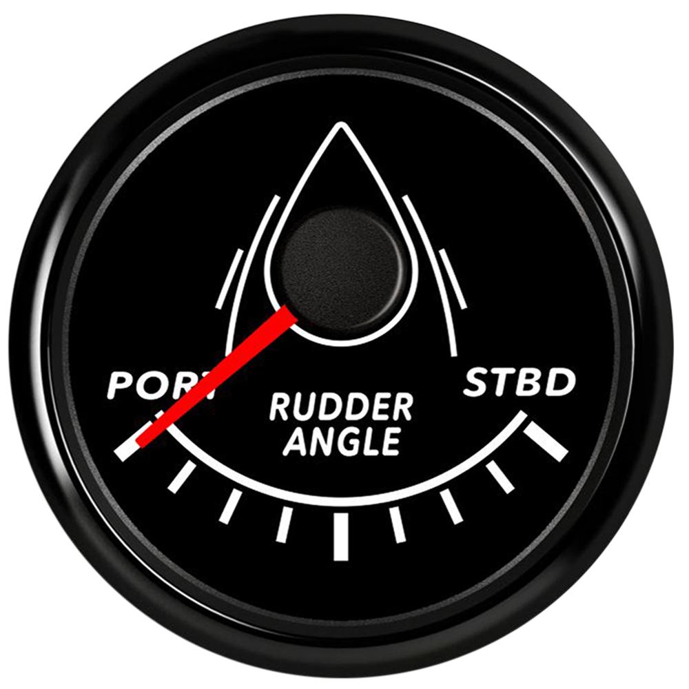 52mm Rudder Angle Indicator with Rudder Angle Sensor Red Backlight 0-190 Ohm for Marine Yacht 12V/24V