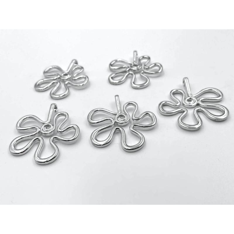 Mode Abstrakt Blomhänge Litet Blommhänge Berlocker Smycken DIY-tillbehör för DIY Halsband Armband Smycken