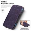 For iPhone 15 Pro Max Case Compatible with MagSafe RFID Blocking Card Holder Leather Phone Cover