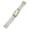 304 massives Edelstahlarmband 20 mm 22 mm Faltschließe gebogenes Ende Herren Damen 5 Zeiger Gold Metall Uhrenarmband Zubehör
