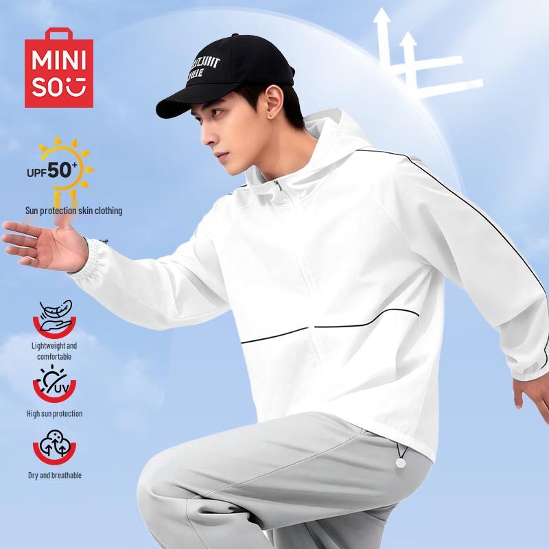 MINISO Men's Lightweight Hooded Sun Protection Jacket