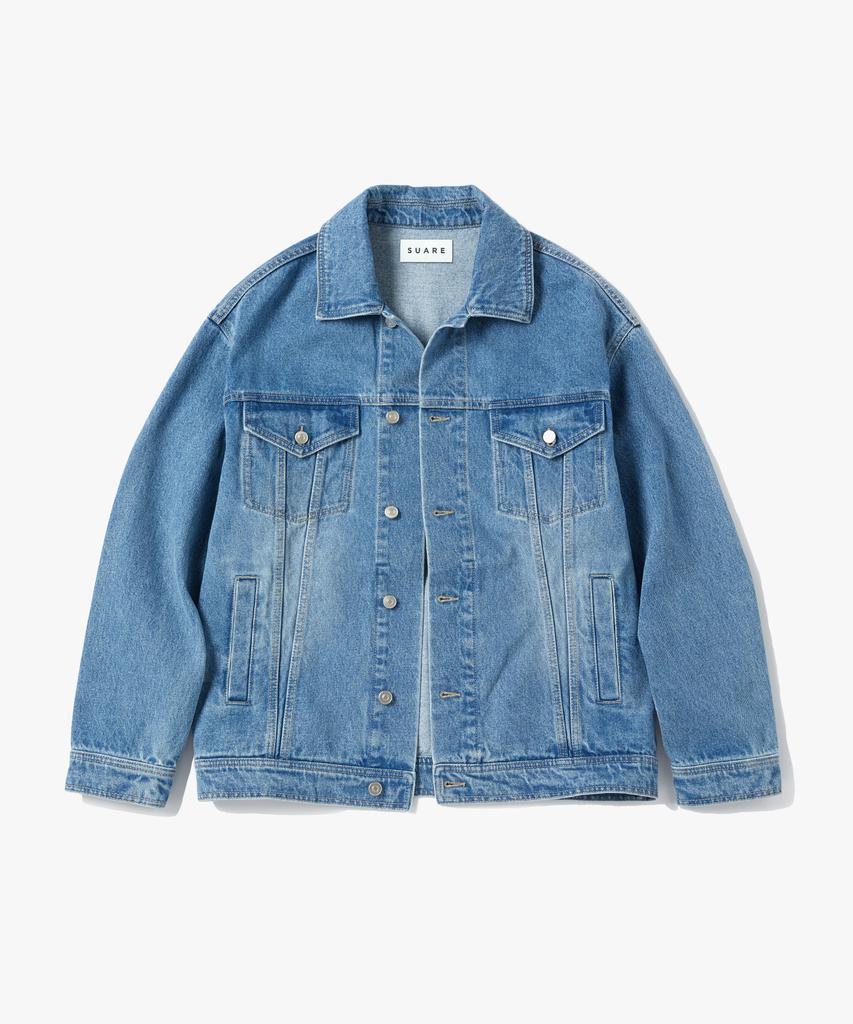 Suare Maxi-Fit Denim Trucker Jacket Black