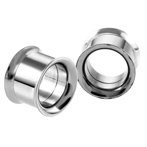 2Pcs/lot 2mm-30mm Stainless Steel Ear Stretcher Expanders Tunnels and Plugs Earrings Screwed Back Ear Dilations Ear Expansions