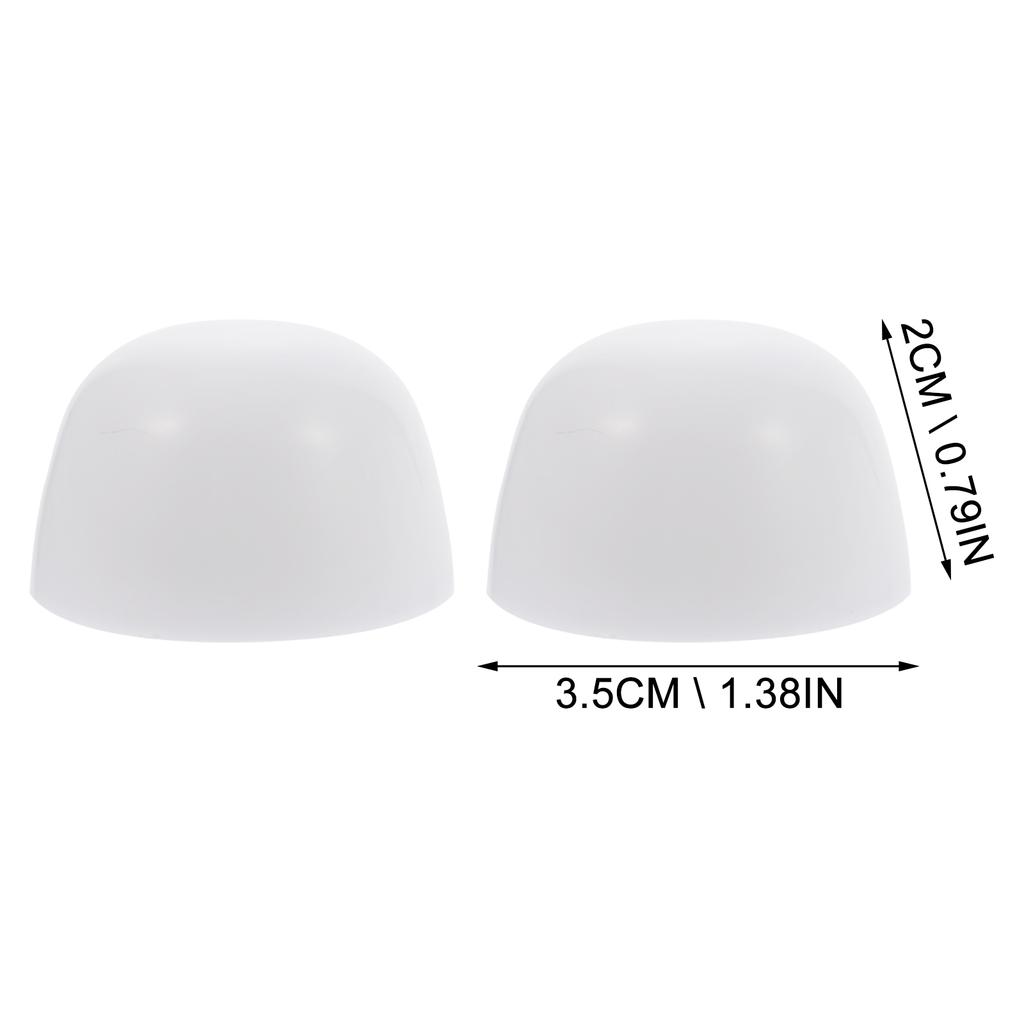 3 Pares de Accesorios para Asiento de Inodoro Ferretería Tapas para Tornillos de Inodoro Cubierta Lisa para Tornillo Tapas de Plástico para Suelo