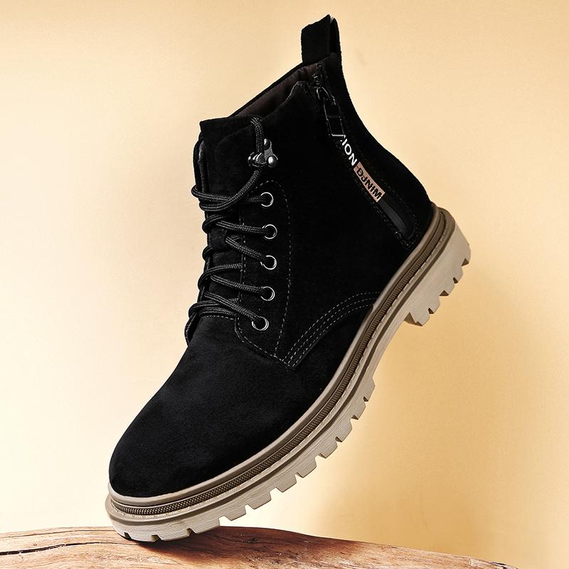 

Осень Новейшие Мужские Повседневные Ботинки Удобная Уличная Обувь Тренд Мужские Ботинки Мода Мотоциклетные Ботильоны Кроссовки Нескользящая Мужская Обувь 42