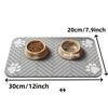 Pet Feeding Mat-Absorbent Pet Placemat for Food and Water Bowl, with Waterproof Rubber Backing, Quick Dry Water Mat for Dog Cat