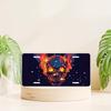 2D Flat, Decorative Signs& Plaques- 2D Flat, for Decorative Use Only--Enabled. Suitable for Both Men and Women. Auto Frame and Trim. Flame Skull Patte