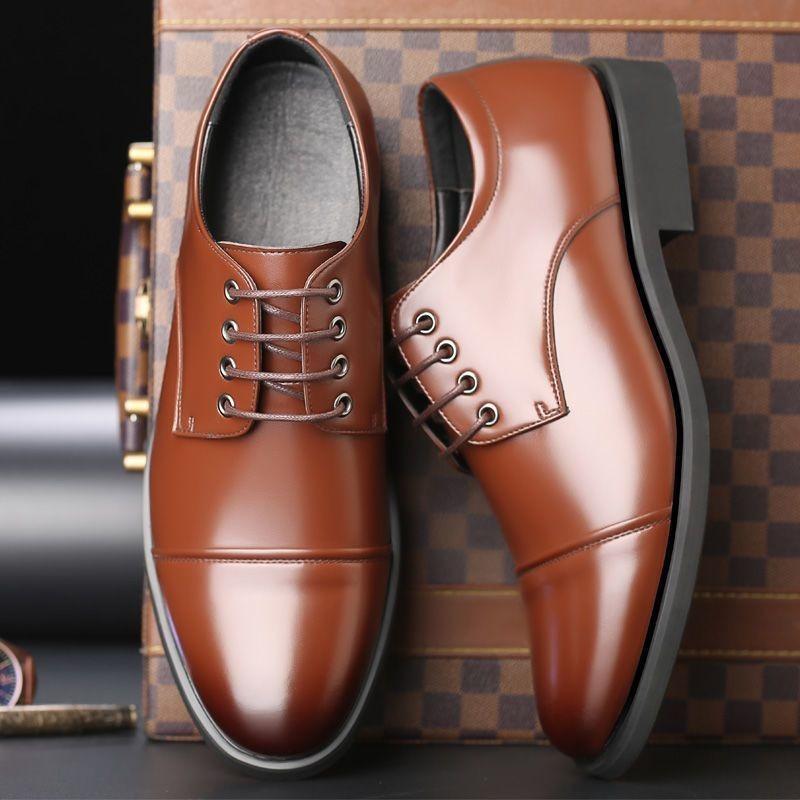 Men's leather shoes new cowhide shoes summer versatile shoes