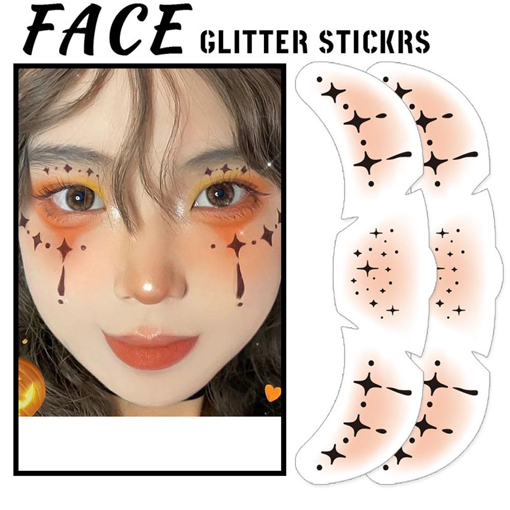 Freckle Tattoo Stickers Waterproof Sweatproof Halloween Decoration Props Dark Makeup