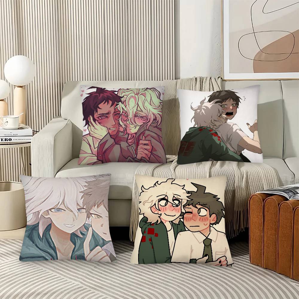 1Pc Nagito Hajime Komahina Pillow Case Fashion Square Pillowcase Bedroom Sofa Room Ins Decoration Leisure