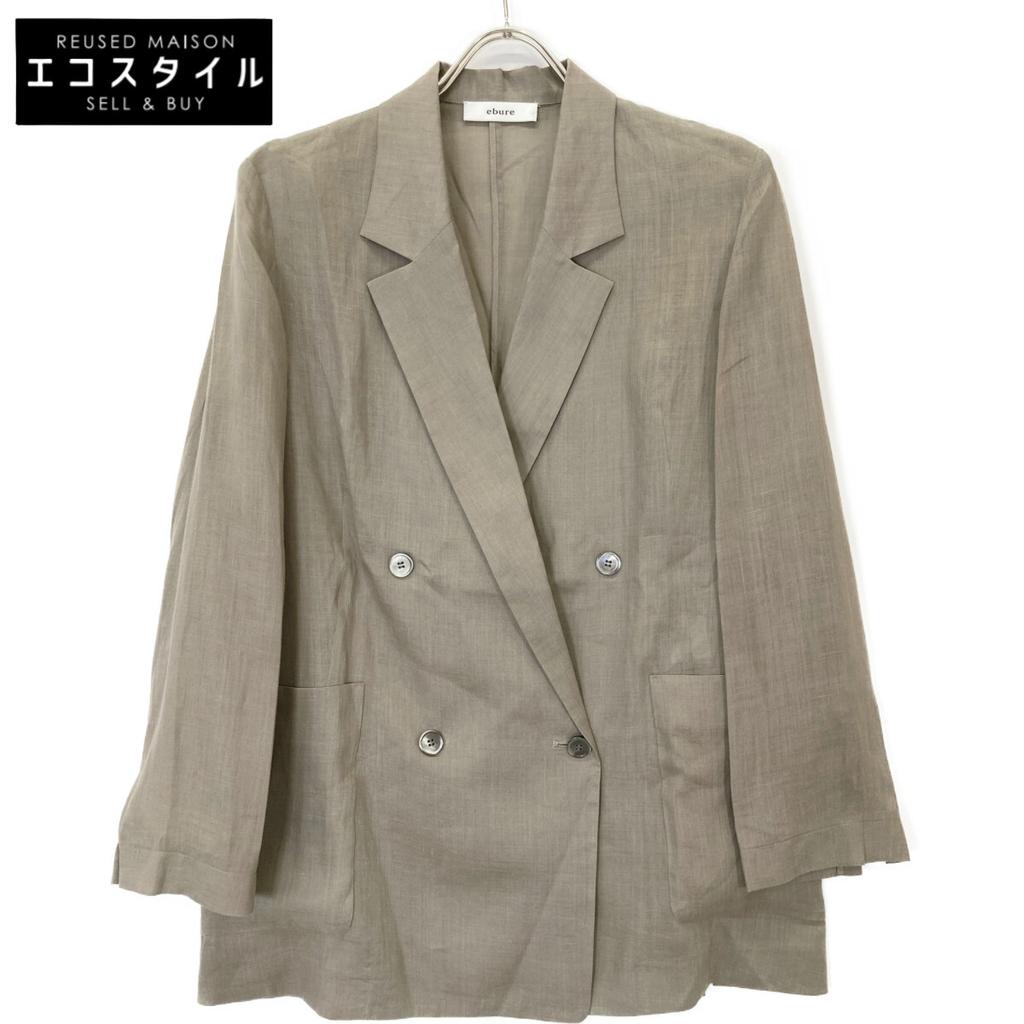 ebure Khaki Linen Tailored Jacket Jacket 38 khakiUsed