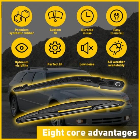 Rear Windshield Wiper Arm & Blade FOR Dodge Magnum 2005-2008 2007-2009 Nitro