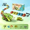 Magnetic Mini Car Toy RC Dinosaur Toy, Remote Control Swallowing Dino Snake Game 2 Players Competitive Electric Vehicle for Kids Educational Toys
