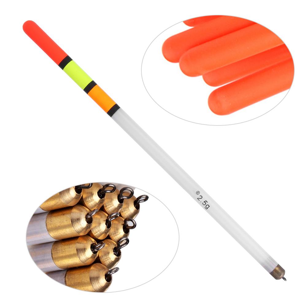 10 stücke Durable Kunststoff Angeln Schwimmt Bobber Stick Rohr Multi Zweck Fisch Futter Köder Zubehör
