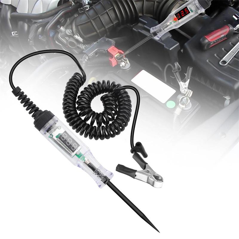 

3-120V Automotive Digital Voltage Circuit Tester Voltage Test Long Probe Pen Circuit Detection Diagnosis And Maintenance Tool