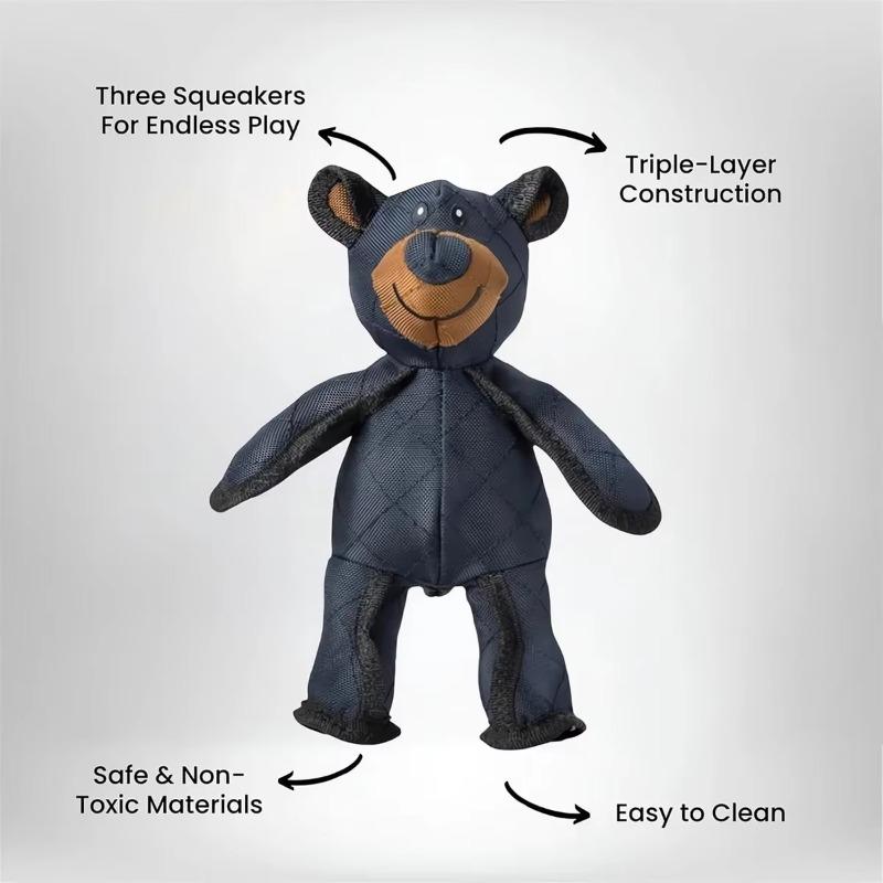 Cute Teddy Extreme Bear 2.0 Indestructible Dog Toy Mighty Squeaky Stuffed Plush Fun for Aggressive Chewers Keeps Dogs Busy