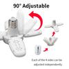 E27 Fan Shape Foldable 28W LED Bulb AC220V/110V Deformation for Home Ceiling Lights Warehouse and Garage White Leaf Light 6500K
